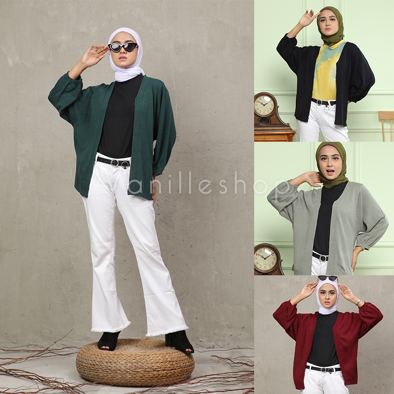 SALE!! VANILLESHOP - Cardigan Amel Cardi Bahan Rajut Halus