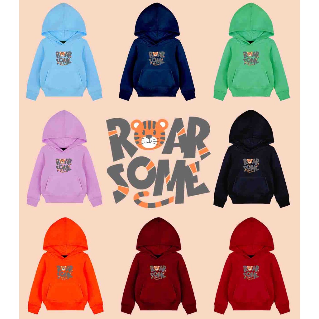 Hoodie Anak Roar Some Sweater Pakaian Fleece Anak M - XL