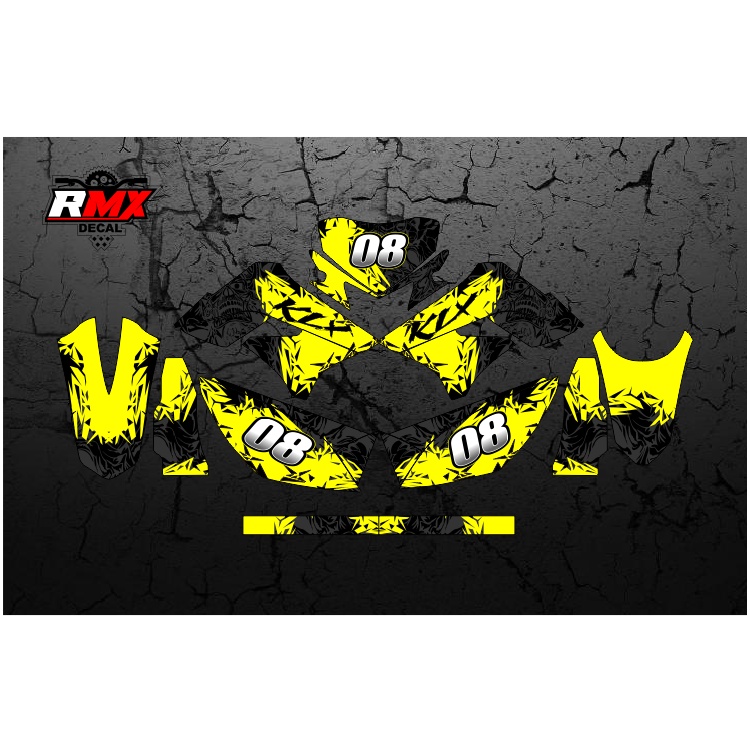 DECAL KLX 150 S/L FULLBODY (008) DEKAL STIKER DTRACKER DTX D-TRACKER LAMA OLD 2009 2010 2011 2012 20