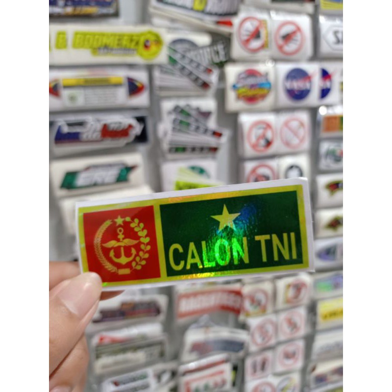 sticker printing CALON TNI HOLOGRAM