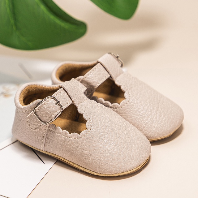 Sepatu Bayi Prewalker Perempuan Umur 0 - 12 Bulan Sepatu Casual Anak Bayi Perempuan Baby Prewaker Shoes Cewek Murah Umur 0 - 14 Bulan, umur 1 Tahun 0 - 6 Bulan Krem AK 14