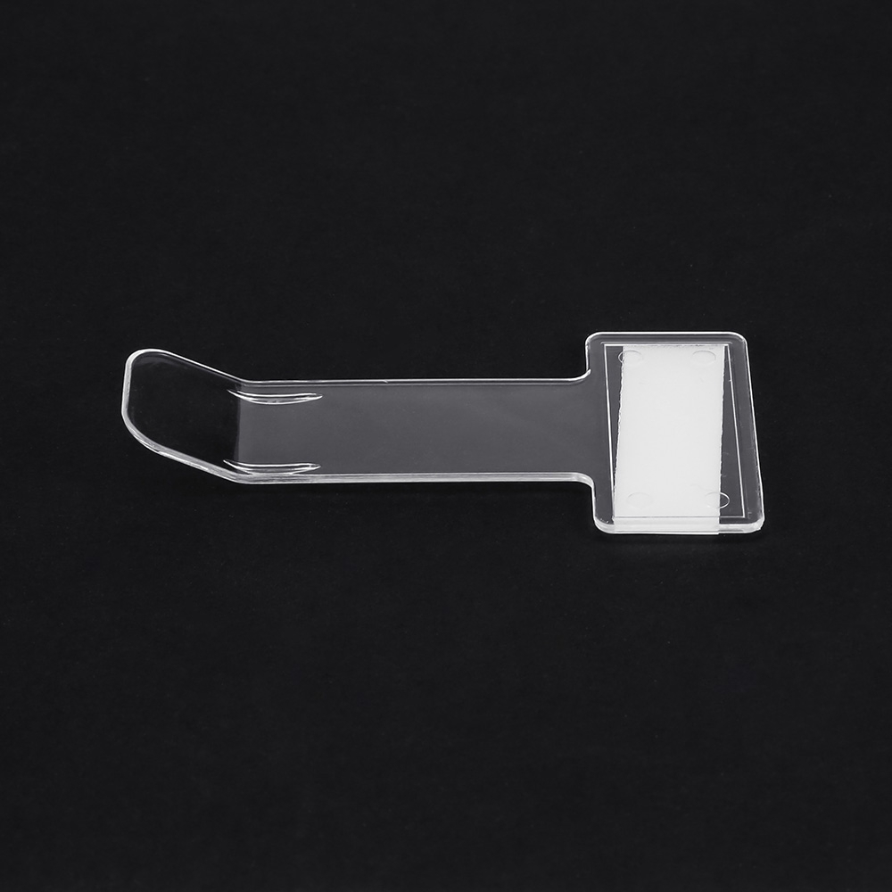 5pcs Auto Car Ticket Folder Mini T-shape Transparent Ticket Folder Holder Mount For Car Office Home