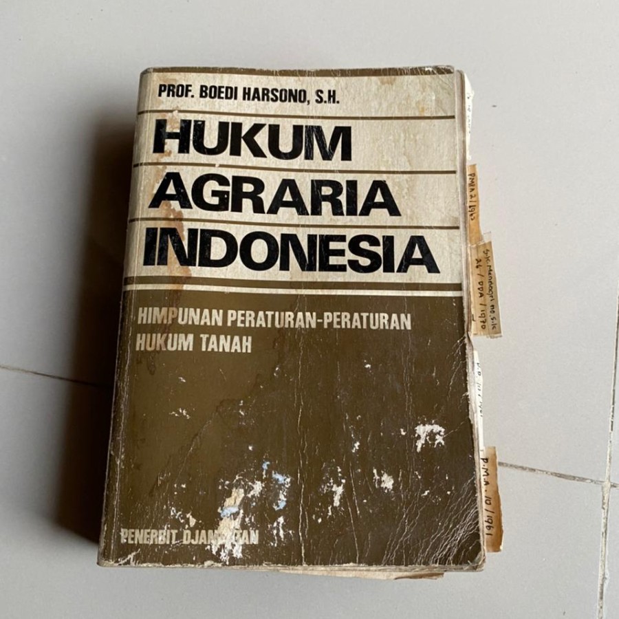 Buku HUKUM AGRARIA INDONESIA PENERBIT DJAMBATAN PROF. BOEDI HARSONO,,S.