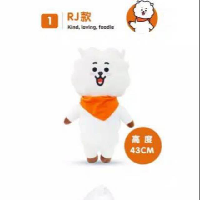 Boneka RJ BT21 x Watson official Ready stok new