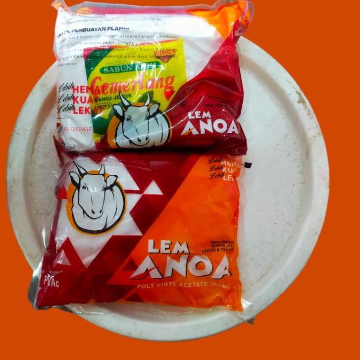 

㊍ Lem Putih PVAc ANOA kayu kantong merah 750gr ざ