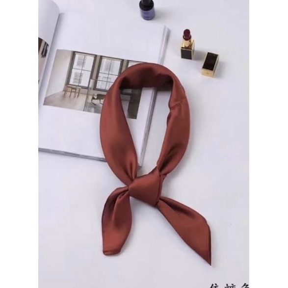 Twilly Headband Satin Polos Velvet | Bando Korea Kain | Twilly bag | Scarf Polos Satin | Headband Polos