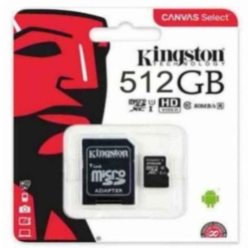Kingston 512GB 256GB Memory Card Class 10 Micro SD Card 32GB 64GB 128GB 1024GB 1TB SDXC U1 TF Mini C