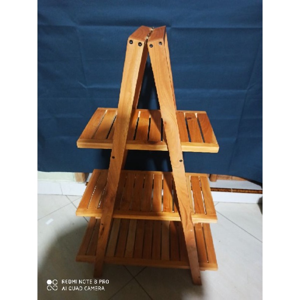 Rak Lipat Rak Susun Lipat Rak Bunga Rak Hiasan Rumah Rak Camping Kayu