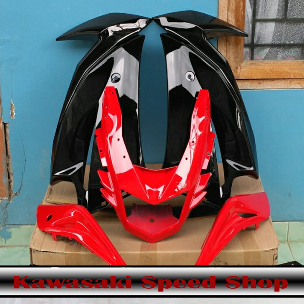 Fairing Atas, Cover Body Belakang, Cover Batok Lampu Depan Ninja Rr New Polos Set Body Original