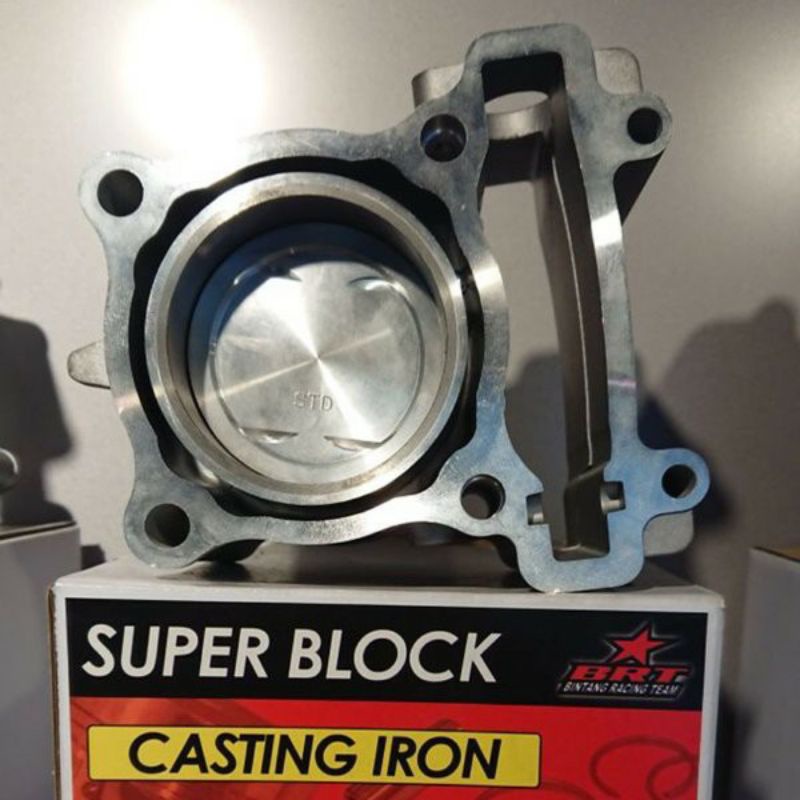 BLOK PISTON BRT JUPITER MX KING 150 BLOK SEHER PISTON BLOK MX KING BLOK SEHER MX KING 62/52 BLOK CERAMIC MXKING