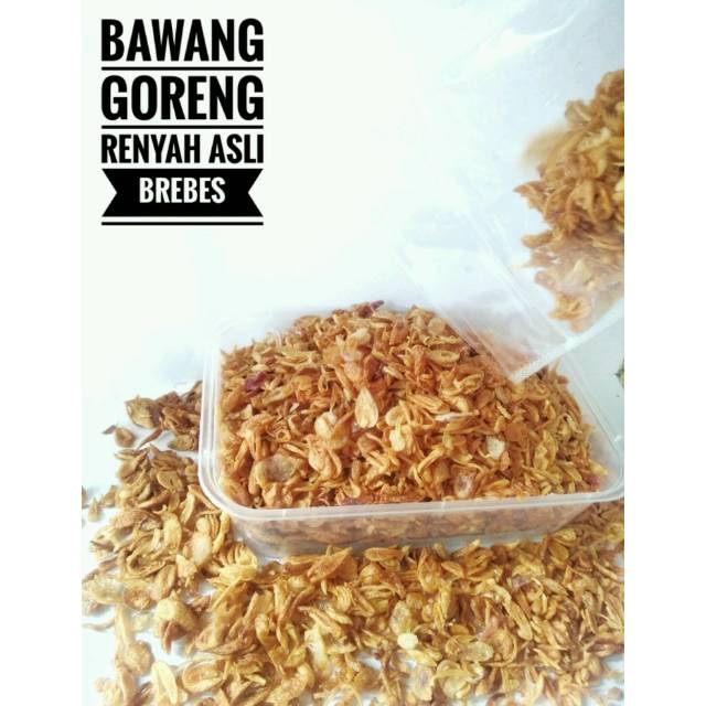 

Bawang Goreng Brebes Premium Renyah Kriuk Enak Murah Kemasan 100gr &