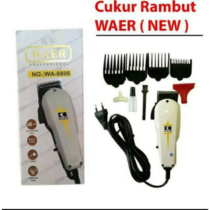 Alat Cukur Rambut Listrik Original WAER WA-8808 / Hair Clipper WAER 8808 Serupa Wahl