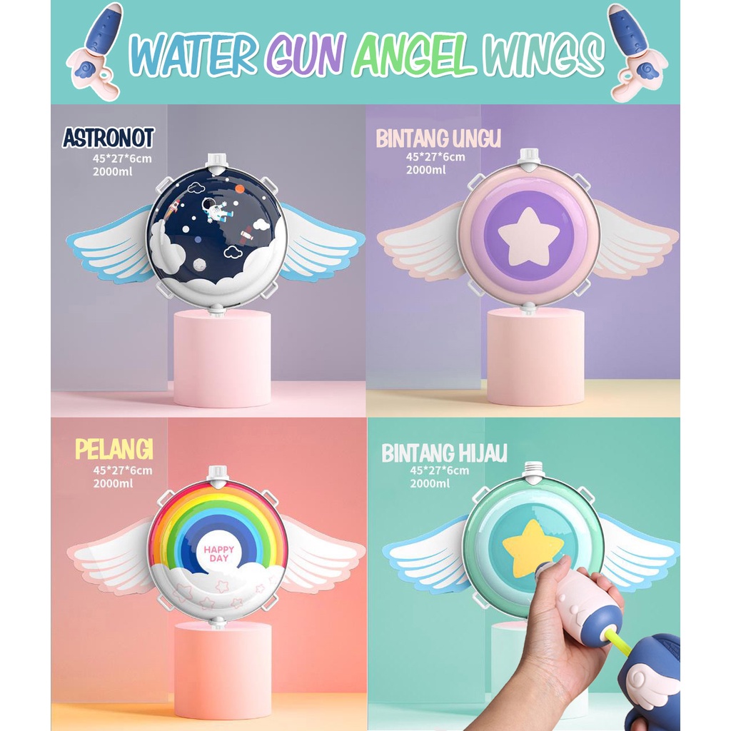 Watergun Water Gun Mainan Anak Pistol air Angel