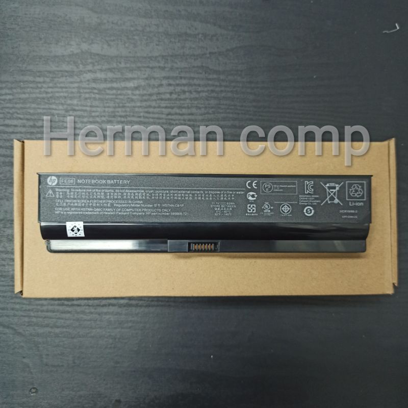 Original Baterai Hp FE06, FE04, 3ICR1965-2, 535630-001, 595669-721, 595669-741, 596236-001, 596341-541, BQ349AA, BQ349AA, BQ351AA, BQ902AA