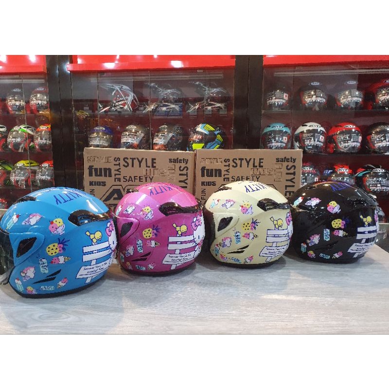 Helm Asca Strike Jr. Hello Kitty