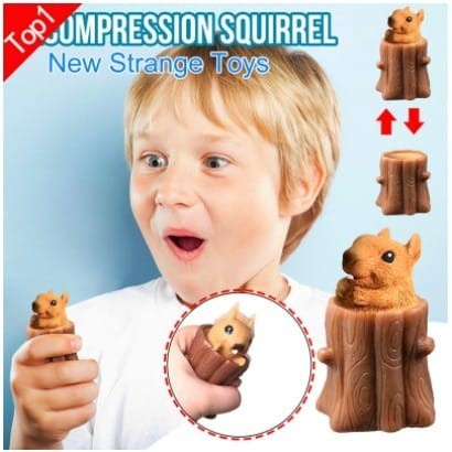 Mainan Squish Batang Pohon TUPAI Viral Mainan Kekinian