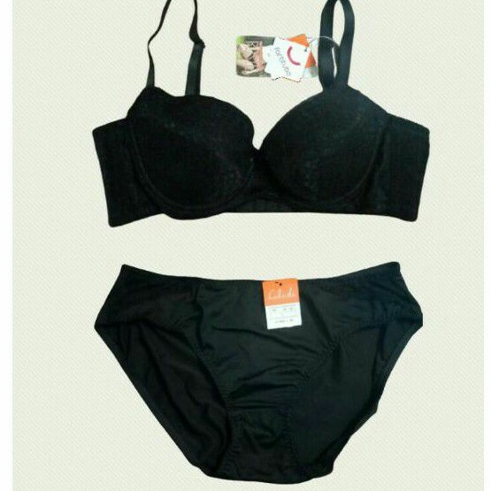 Luludi Bra Set 36B Black