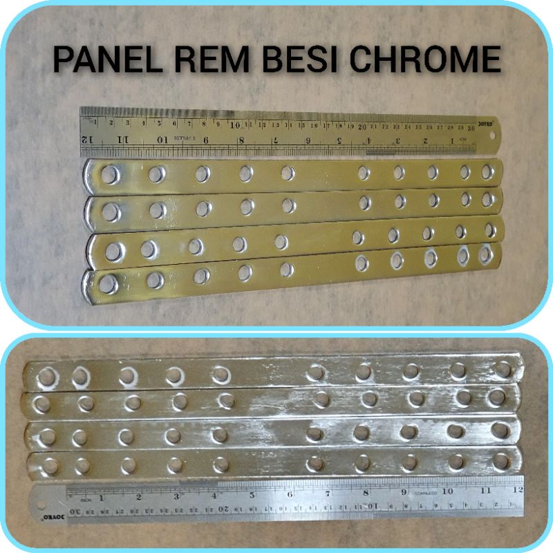 PANEL REM BESI CHROME MULTIFUNGSI 33 CM