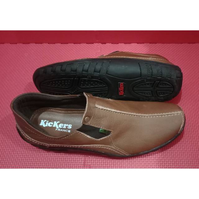 Sepatu Formal Pria/Sepatu Kulit Asli/Sepatu Kerja Pria/Merek Kickers/Sepatu Casual/SlipOnPria