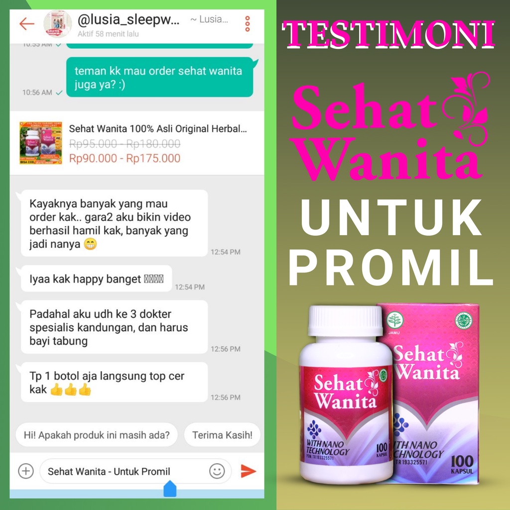 Obat Promil Program Hamil Untuk Kesuburan Wanita penyubur kandungan Atasi Tuba falopi tersumbat Herbal Sehat Wanita-1