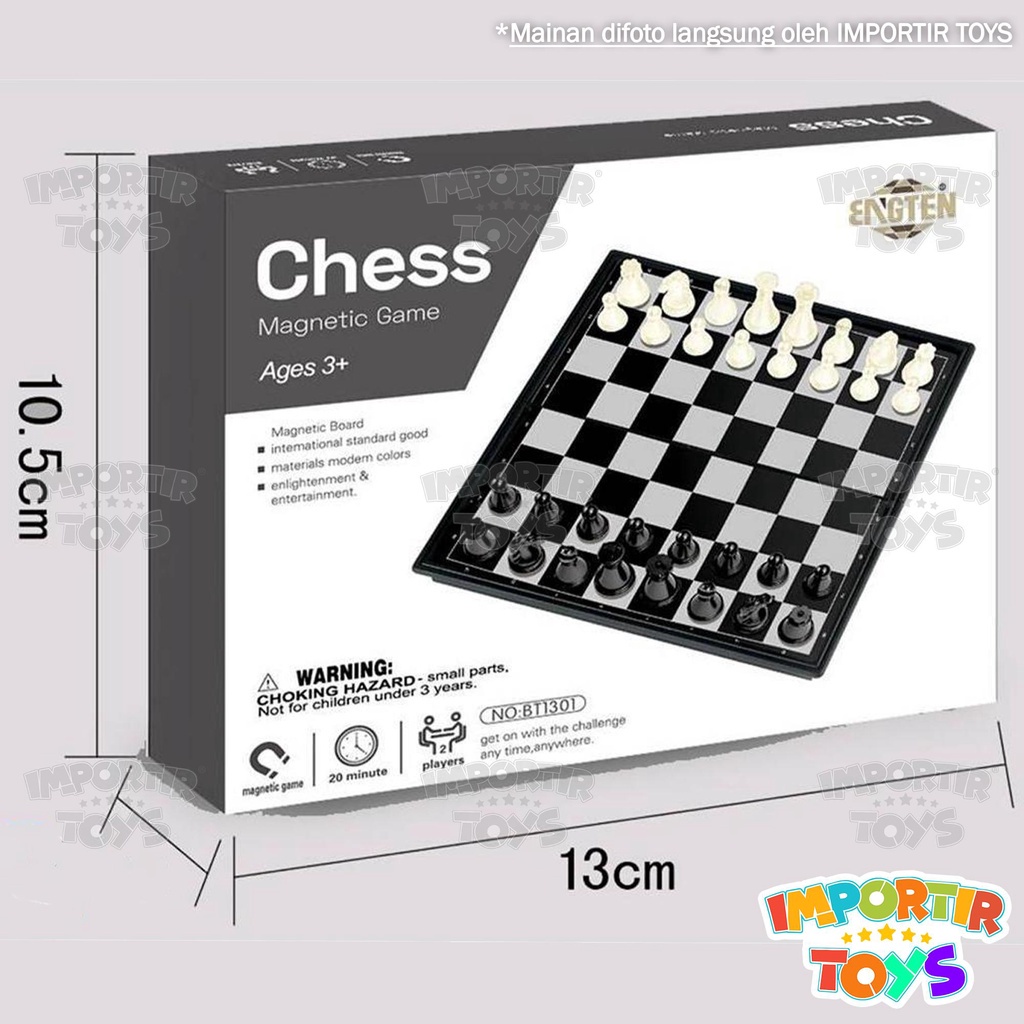 Catur Magnet Chess Game Magnetic Travelling Mudah Dibawa