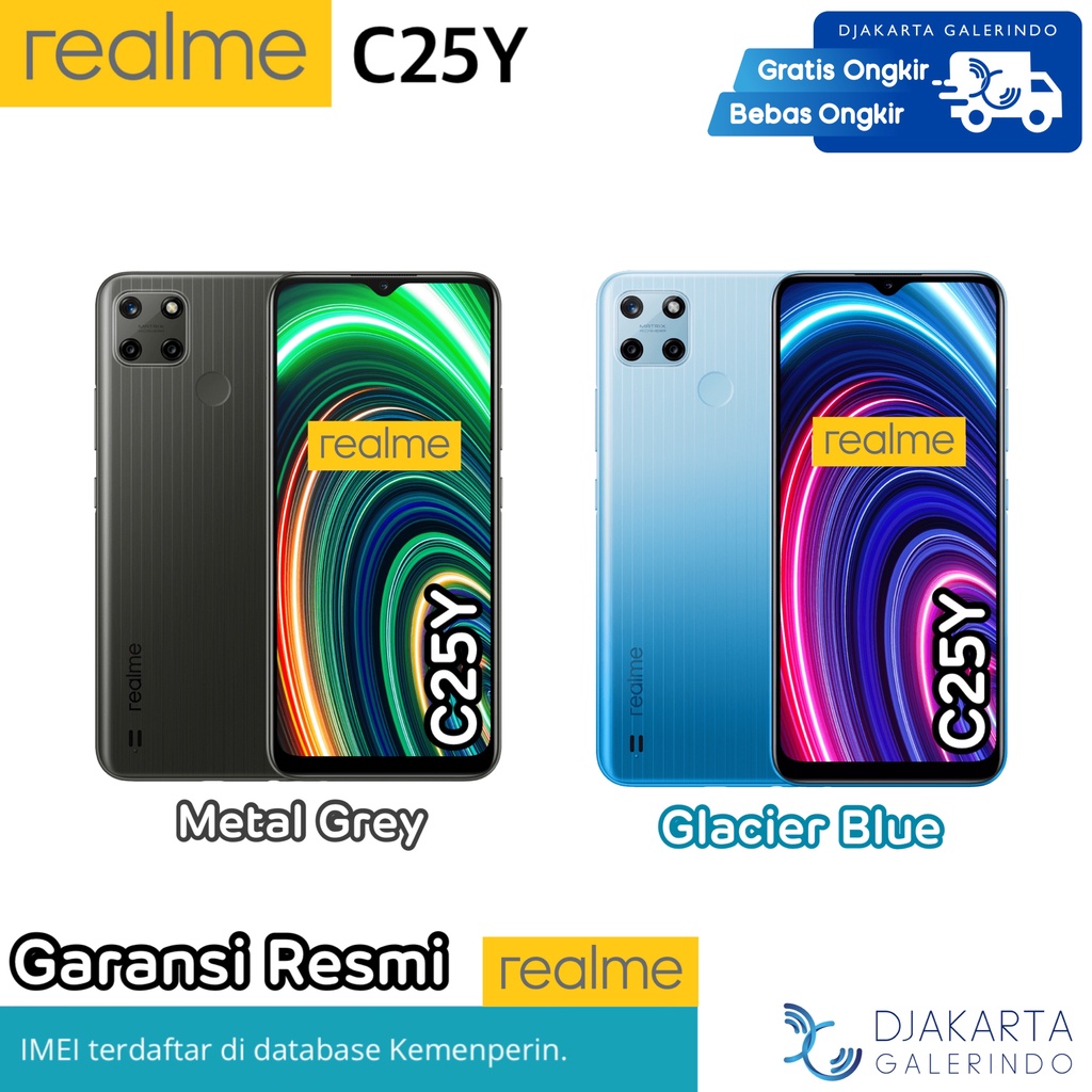 Jual Realme C25Y 4/64GB - Garansi Resmi Realme | Shopee Indonesia