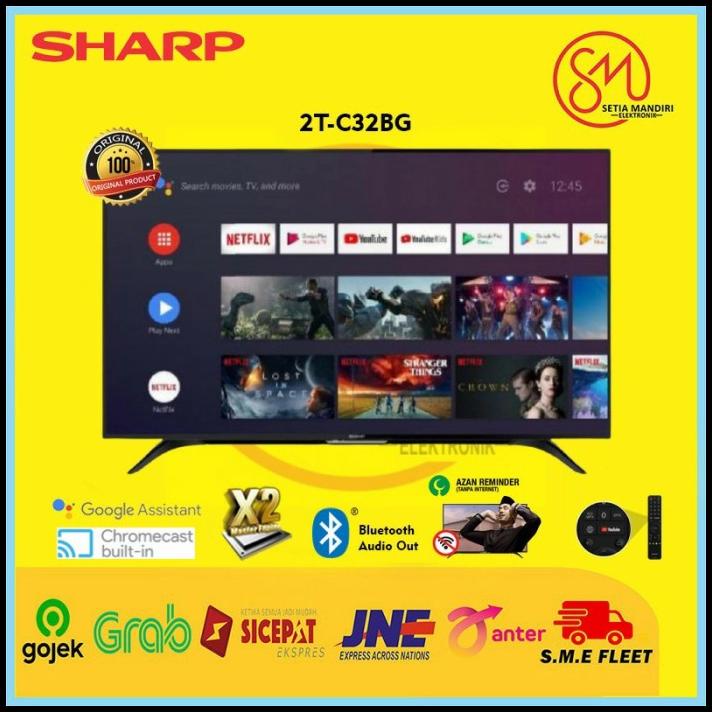 Sharp Android Tv Bluetooth Azan Reminder 32Inch-2T-C32Bg1I