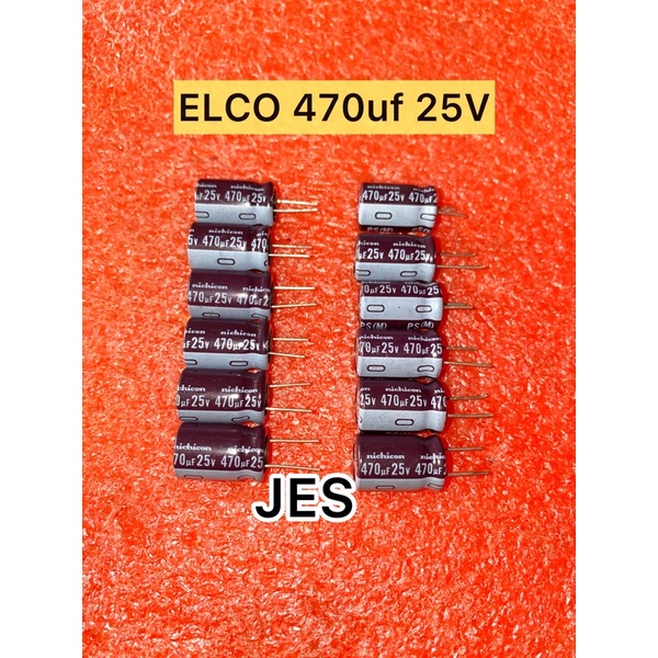 ELCO 470uf 25V ORIGINAL NICHICON
