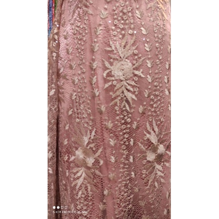 Kain Tile Kebaya Spyder Chantily Akar Payet Dress CODEABC1279-1