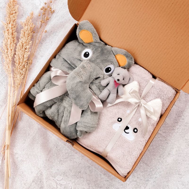 Hampers bayi/ kado bayi / gift box-Baby kode 03 abu