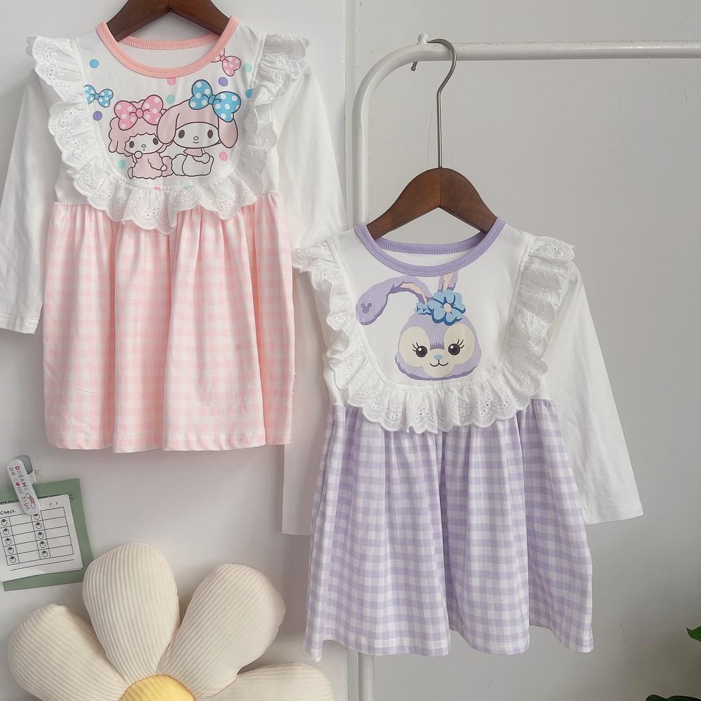 Dress Anak Perempuan Korean Fashion Motif Kelinci/Melody Long Sleeve Gaun