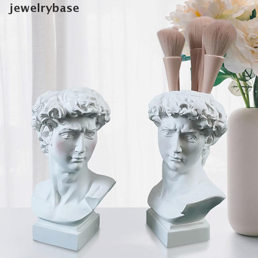 [Base] David Sculpture Resin Pen Desk Organizer Makeup Brush Organizer Flower Pot Vase Boutique