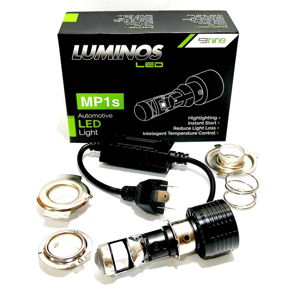 LED LUMINOS MP1S MINI PROJIE M6 LAMPU UTAMA MOTOR MATIC BEBEK H6 PNP