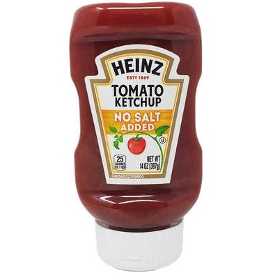 

Heinz Tomato ketchup no salt added 369 gr Impor USA