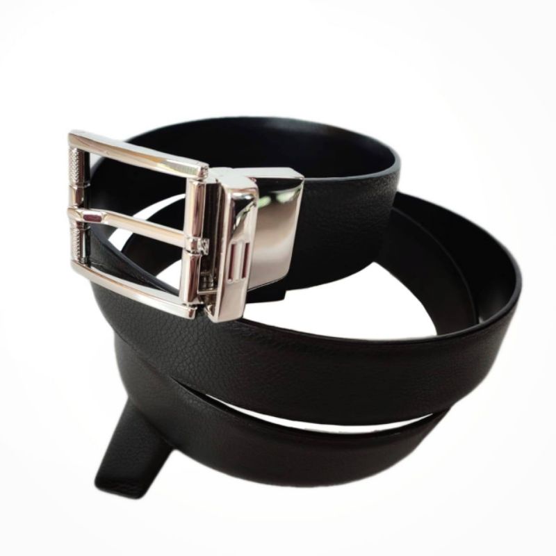 Bally Belt Astori Leather Reversible Black Original