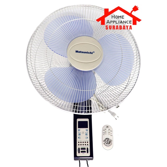 Kipas Angin Dinding Wall Fan Matsunichi 16 Inch 16” Remote Remot W19Y / W 19 Y / W 19