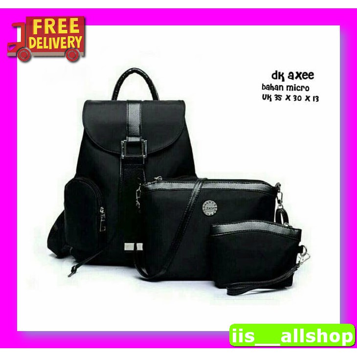 Back Pack Kecil Tas Gendong Wanita Remaja Cewek Mk277 Ransel Keci CE316 Backpack Serut Canvas / Ta