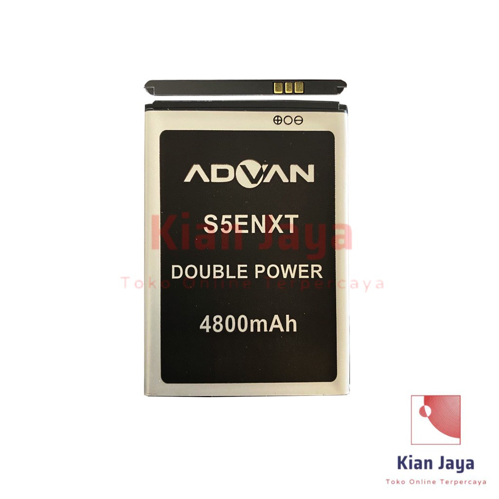 Baterai Advan S5E NXT Original Double Power Batre Batrai Battery Hp Ori