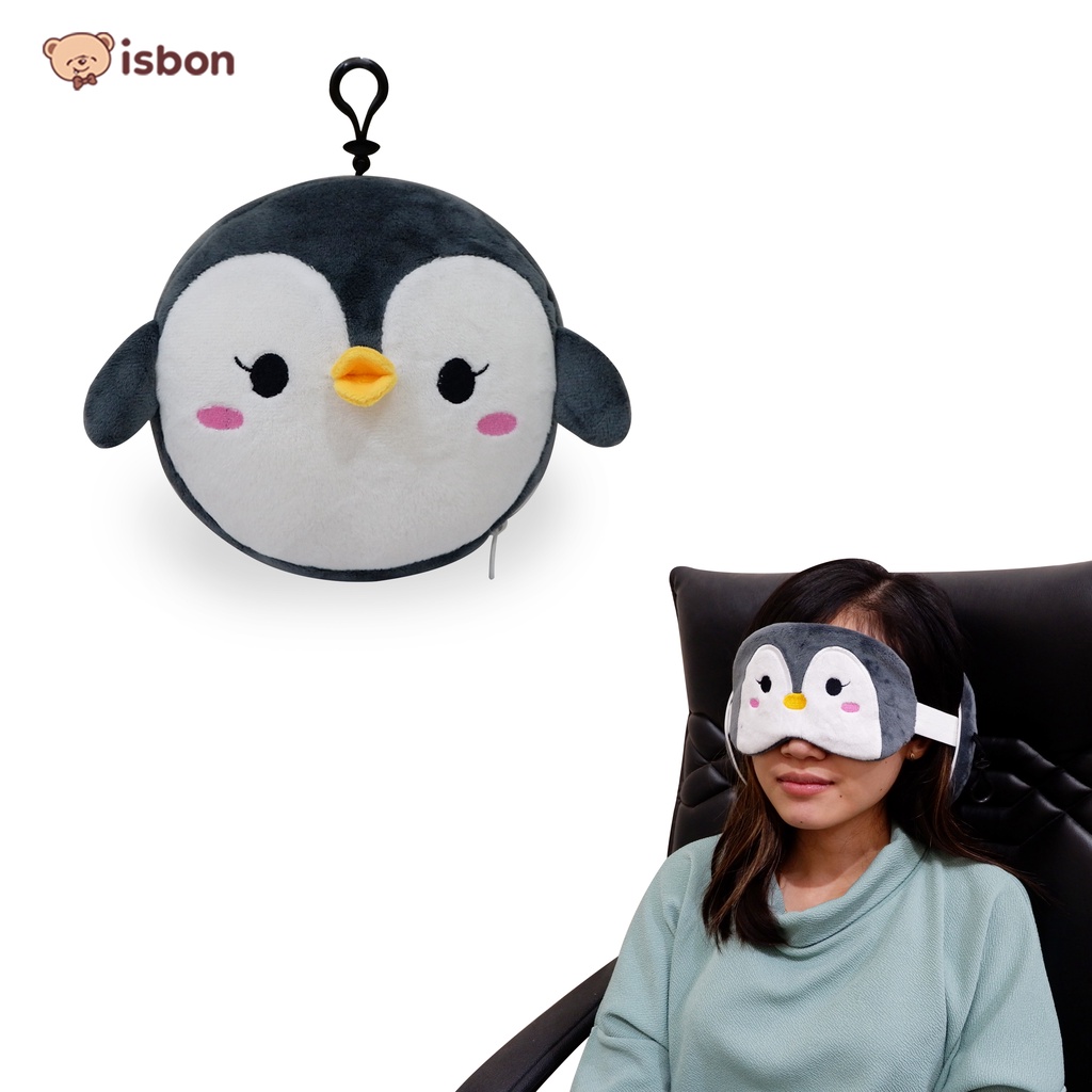 Penutup Mata 2 in 1 eye mask dan bantal kepala multifungsi mudah dibawa nyaman digunakan saat berpergian jauh by Istana Boneka