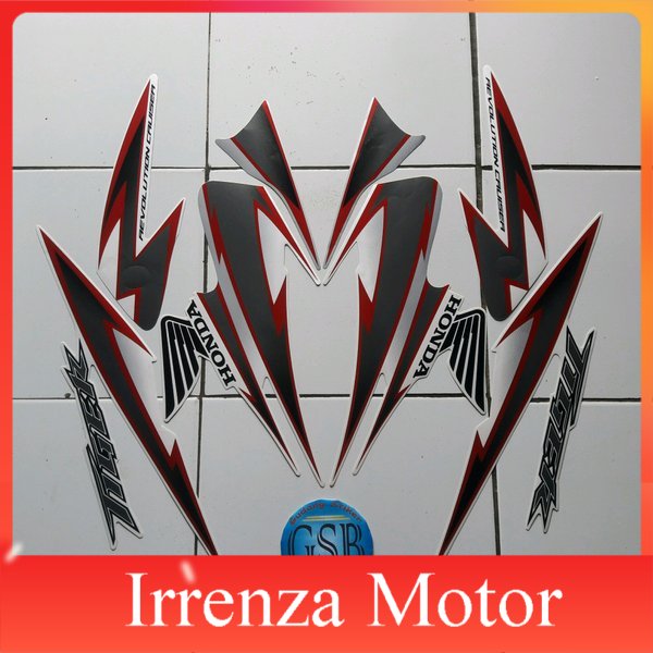 sticker striping motor Tiger revo 2012 putih