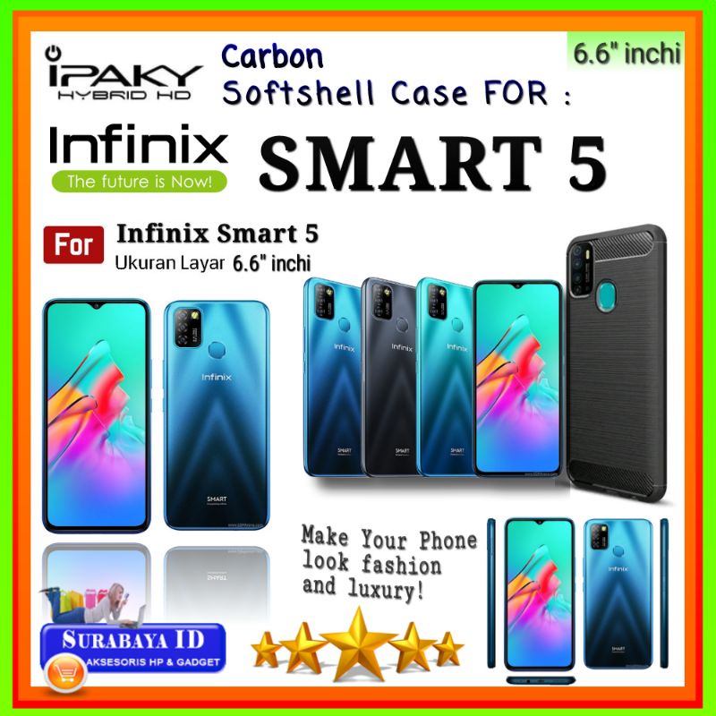 Casing Case Infinix Smart 5 (6.6"inchi) | Soft Case iPaky Infinix Smart 5