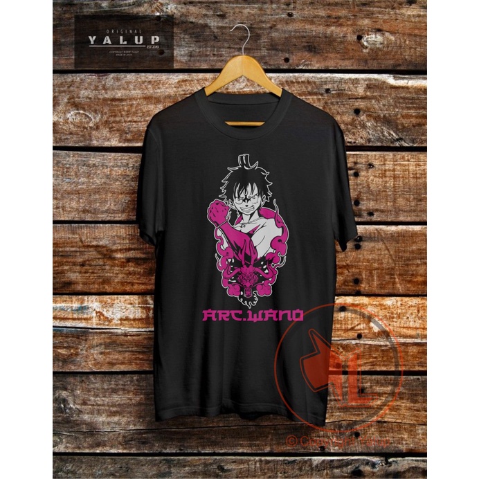 Kaos Baju Anime One Piece mugiwara strawhat luffy Pirate Wano arc Kaido