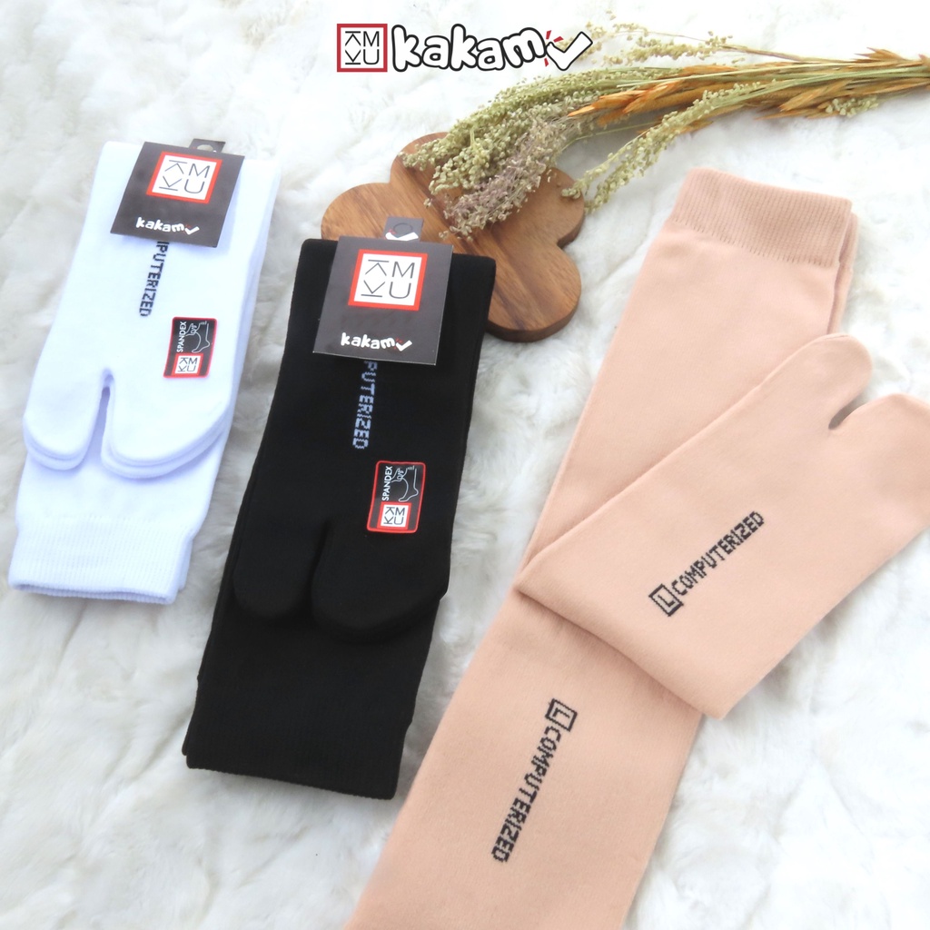 Kakamu kaos Kaki Jempol Motif Polos Wanita Muslimah Nilon Premium Ukuran L