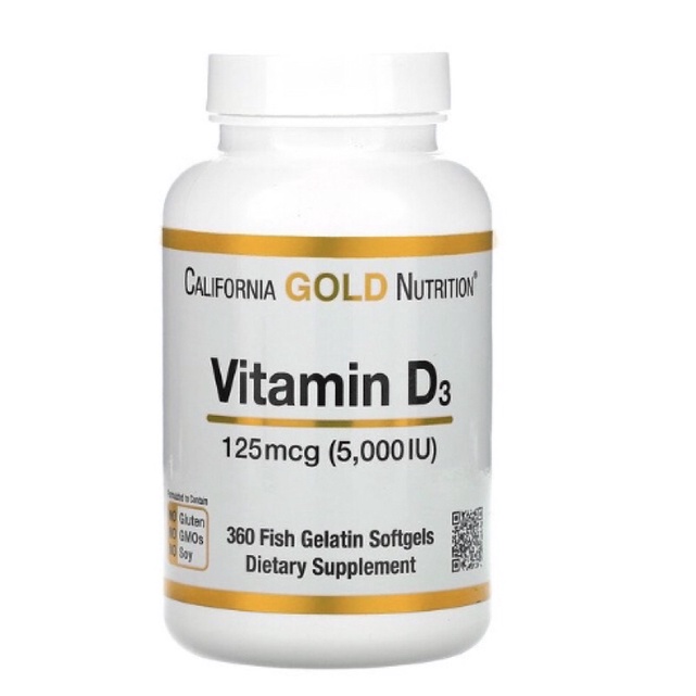 California Gold vitamin softgels D3 5000 IU