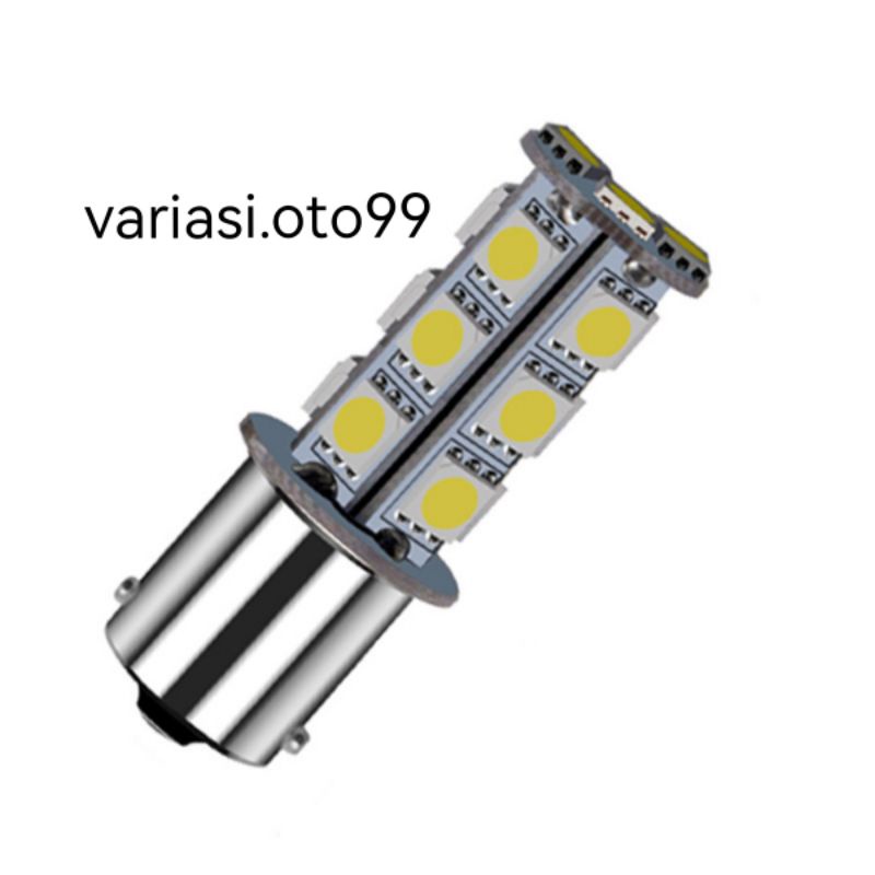 Lampu LED Mundur 1156 Kaki 1 Bayonet 13LED Dan 18LED Lampu Mobil