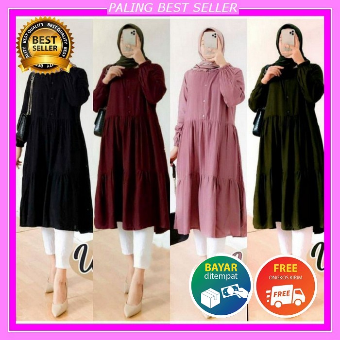 Busana Muslim Brokat Gamis Murah Gaun Pesta Muslimah Baju Pesta Wanita Kondangan Mewah Tahira Terbar