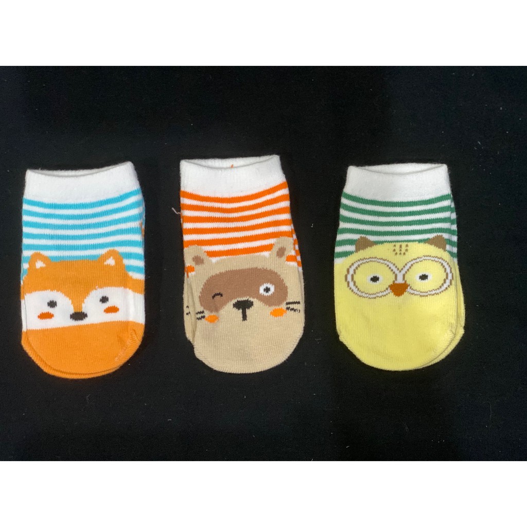 3pcs Kaos Kaki Bayi Import ANTI SLIP lucu, Bahan Nyaman CBKS LC