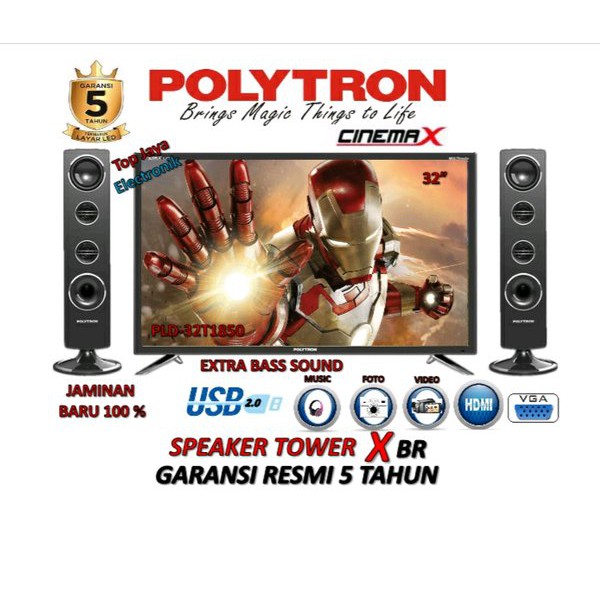 Miliki LED TV POLYTRON 32 INC.TV POLYTRON 32 INC NEW SERIES BERGARANSI RESMI Diskon