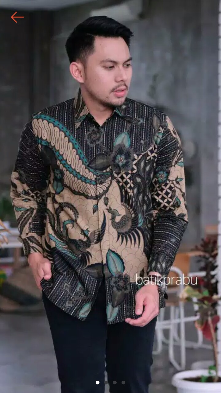 Kemeja Batik Prabu Bahan Katun Baturaden Reguler Fit A176
