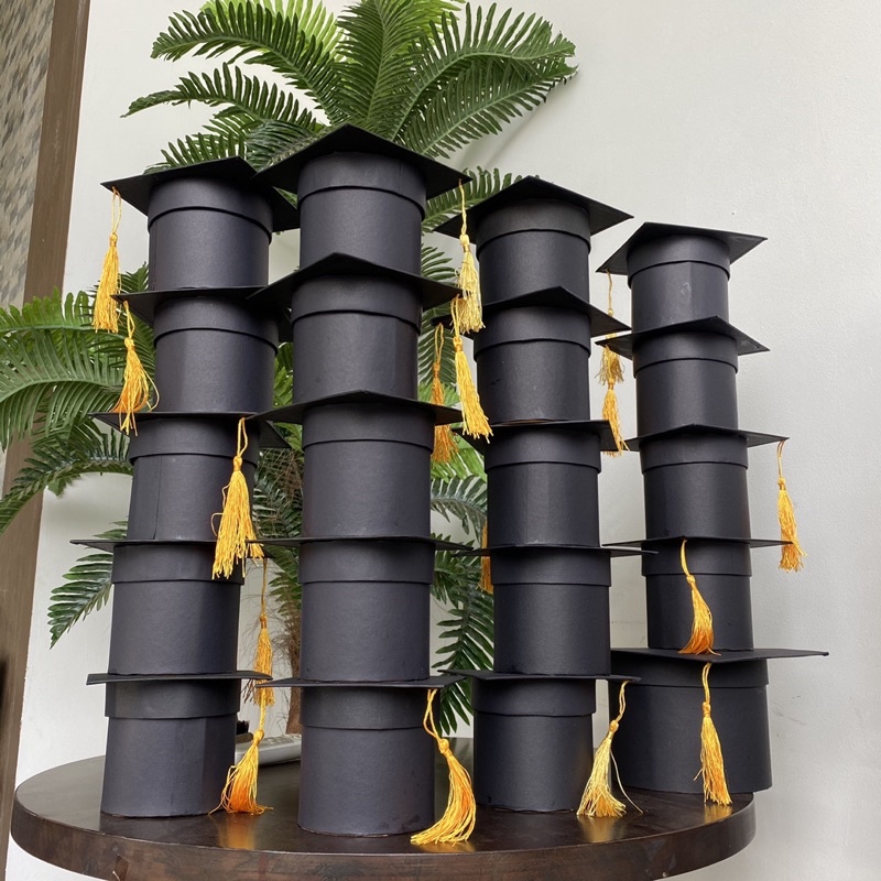 

[hanya box] Bloom Box Topi Wisuda / Graduation Kotak Bunga Bulat